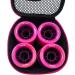 Bont Skates Quad Roller Skate Wheel Bag Holder - Black/Pink - Fits 8 Wheels - Buy Online on GoSupps.com