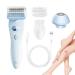 Pzuryhg Trimmer for Women Waterproof Hair Clipper for Women Personal Trimmer for Women Smooth Gliding Epilator Electric Hair Remover for Women Facial Hair Trimmer for Blue