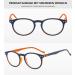 Lanomi Retro Reading Glasses with Blue Light Filter Spring Hinges Oval Design 2.5x Magnification for Men & Women - Perfect Visual Aid for Computer Use - Buy Online on GoSupps.com