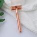 Safety Razors for Sensitive Skin - Reusable Metal Razor with 10 Double Edge Blades | Smooth & Clean Shave in Rose Gold - Buy Online on GoSupps.com