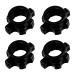 VOSAREA 4 Pcs Dumbbell Bar Nut Barbells Spin Screw Clamp Fitness Equipment Accessories