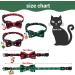 YUJUN 3Pack Christmas Cat Collars with Bow tie and Bell - Adjustable Plaid Snowflake Collar for Kittens - Breakaway Buckle Safety for Puppy - Buy Online on GoSupps.com