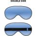 Textured Blue Sleep Mask Adjustable Soft & Breathable Blindfold for Deep Sleep Relaxation & Travel - Buy Online on GoSupps.com