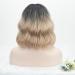 Kouwi Short Blonde Wig with Bangs - 12inch Heat Resistant Synthetic Bob Wig for White Women - Ideal for Cosplay - Buy Online on GoSupps.com