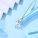 Cute Cat Necklace with Sparkling Zirconia Crystal Birthstone Pendant Necklace for Girls Womens White Gold Over 925 Sterling Silver Animal Necklace Birthstone Jewelry Sweet Present Girlfriend Sisters G Pink Pendant - Buy Online on GoSupps.com