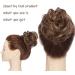 Light Brown Updo Ponytail Hair Extensions - Curly Wavy Messy Hair Scrunchies for Women - 35g Hair Bun Extension - Buy Online on GoSupps.com
