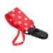 Universal Pacifier Holder Leash - Non-Toxic Safe & Foldable for On-the-Go (Red Dots) | International Shipping Available - Buy Online on GoSupps.com