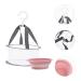 FRCOLOR Folding Makeup Brush Cleaning Rack - Set of 2 | Silicone Cleaning Mat & Brush Drying Hangers for Effortless Makeup Brush Care - Buy Online on GoSupps.com
