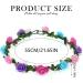 Zoestar Light Up Flower Crown Headband LED Hair Wreath Headbands Bridal Floral Headpiece Festival Party Hair Accessories for Women and Girls (Colorful Standard Size) - Buy Online on GoSupps.com