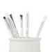Jessup 6-Piece Eye Makeup Brush Set | Premium Eyeshadow Eyeliner & Powder Brushes - White/Silver T241 - Buy Online on GoSupps.com
