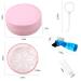 Denture Case - Leak-Proof Double Layer Denture Bath Box for Travel with Strainer Basket, Brush, and Mirror - Pink - Buy Online on GoSupps.com