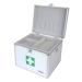 HMF 14702-09 aluminum medical case first aid case carrying handle 30 x 25 x 25 cm