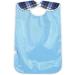 Adult Bib Stripe Striped Waterproof Adult Eating Bib Adjustable Neck Reusable Mealtime Clothing Protector Dining Aid(Blue) - Buy Online on GoSupps.com