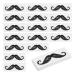 minkissy Lot de 100 pi ces de cire de nez pour pilation du nez Cire Moustache de la barbe Faux cire de la moustache Autocollants pour hommes Style a