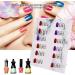 Better Results Nail Gel Color Stand Plate Not Easy To Fall Off Reuse Nail Art Showing Holder Salon Shop for Home Beauty Salon Manicure(Marble magnetic adsorption) - Buy Online on GoSupps.com
