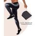 CANGHPGIN Men's Compression Pants 2 Pack - Red&Yellow Stripe - Small | Gym Running Baselayer Athletic Leggings - Buy Online on GoSupps.com