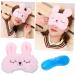 Angoily light sleeping mask Light plush sleep mask sleeping mask Cartoon blindfold ice bag men and women pink medium Pink - Buy Online on GoSupps.com