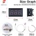 Buy FBBULES Waterproof LED Digital Thermometer -30 to 800 for Aquarium & Fridge | Mini K-Type Temperature Tester DC 12V - Red 48x29x23mm - Buy Online on GoSupps.com