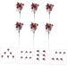 Zerodeko 18 Pcs Berry Bunch Cuttings Fake Holly Berries Holiday Floral Picks Artificial Stem Ornaments Christmas Decorations Garland Diy Wreath Decors Accessories Plastic Red Christmas Tree Redx3pcs 30x10cmx3pcs - Buy Online on GoSupps.com