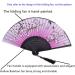 Hand Fans for Women Foldable 2Pcs Folding Hand Held Fans Elegant Flower Bird Butterfly Silk Fans with Grey Tassel Exquisite Black Bone Bamboo Chinese Fan for Dancing Party Wedding - Buy Online on GoSupps.com