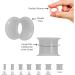 50PC BodyJ4You Ear Stretching Kit - Jojoba Oil, Wax, 14G-12MM Taper & Tunnel Plug Set - Buy Online on GoSupps.com