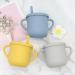 Silicone Sippy Cup for Toddler | Soft Straw Trainer Cup | Handles & Lids | 6 oz Blue - Buy Online on GoSupps.com