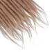 20 Synthetic Dreadlocks Extensions - 20 Strands Deep Blonde Crocheted Braided Hair for Hip-Hop & Reggae Style | 0.6cm Thin Dreads - Buy Online on GoSupps.com