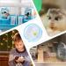 Hamster Wheel Silent Hamster Running Wheel Toy Transparent Pet Hamster Exercise Wheel for Hamster Rat Squirrel Guinea Pig - Buy Online on GoSupps.com