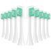 FILBOF Kids Replacement Heads for Philips Sonicare 7+ Child Electric Toothbrush Brush Head HX6042/94 HX6032 HX6340 HX6034 HX6321 Standard 10 Pack