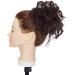 Synthetic Wavy Donut Hair Bun Chignon in Black Mix Wine Red | Updo Scrunchy Curly Hair Extension - Buy Online on GoSupps.com