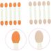 100pcs Tools Double-headed Cosmetic Disposable Plastic Tipped Makeup Professional Eyeshadow 6.5x1.3cm Green - Buy Online on GoSupps.com