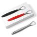 WILsem Steel Tongue Scraper - Red Tongue Cleaner for Oral Hygiene & Fresh Breath | International Shipping Available - Buy Online on GoSupps.com