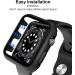 TAURI 2 Pack Hard Case for Apple Watch Series 3/2/1 42mm with 9H Tempered Glass Protector - Touch Sensitive HD Clear - Black - Buy Online on GoSupps.com