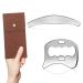 Gua Sha stainless steel - Gua Sha Schaber - Grade Fascia Tool for rubbing - Lymphatic drainage massage device - full body Cellulite massage - for legs back face neck muscle relaxation & pain relief D+Y