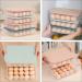 Healeved 3pcs Refrigerator Fridge Home Food Crisper Storage Trays Green Egg Blue Pink Stackable re-usable Assorted Color 30x21.3x6cm - Buy Online on GoSupps.com