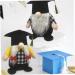 Cabilock 1pc School Season Dwarf Home Adornment Doll Lovely Ornament Graduation Decoration Faceless Black 21x19cm - Buy Online on GoSupps.com