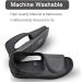 MEJORMEN Women's Diabetic Sandals for Swollen Feet - Extra Wide Width, Adjustable Straps, Comfortable Open Toe Slippers for Elderly, Arthritis - Size 8, Black - Buy Online on GoSupps.com