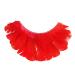 Eulenspiegel 000281 - Artificial eyelashes red feathers 1 ml special eyelash glue instructions for carnival theme party