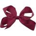 Topkids Accessories 12cm Ribbon Hair Bows Hair Clip Hair Bows for Girls Hair Clips Women Girls Hair Clips Girls Hair Accessories Hair Bows Clips Crocodile Clips Hair Bows (Burgundy) - Buy Online on GoSupps.com