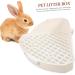 BESPORTBLE Rabbit Triangle Toilet Indoor Bunny Potty Tray Guinea Pig Potty Pet Cage Abs White 25.00X19.00X10.00CM White - Buy Online on GoSupps.com