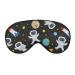 Sleep Mask for Men&Women Colorful Cute Astronaut Soft Eye Mask for Sleeping with Adjustable Strap Space Theme Comfortable Blindfold Eyeshade for Night Sleep