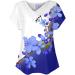 Elegant Women's Cotton Sweater - Casual Circular College Tops Dark Blue Sports T-Shirt Blouse - Buy Online on GoSupps.com
