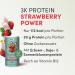SHAPE REPUBLIC 3K Vegan Protein Powder - Strawberry Flavor | Sustainable Muscle Building & Vitamin B12 - Buy Online on GoSupps.com