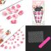 Sethexy Rose Red Gradient Short Square False Nails - 24 PCS Acrylic Press-On Nail Tips for Women & Girls | Fast International Shipping - Buy Online on GoSupps.com