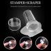 MINAYANLEO 8 Pcs Nail Art Stamper Kit - Transparent Jelly Stamper with Scraper and Brushes for Manicure DIY - Buy Online on GoSupps.com