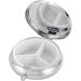 Shiny Diamonds Pill Box - Travel 3 Compartment Organizer for Vitamins Fish Oils & Supplements | Ideal Medicine Storage Solution - Buy Online on GoSupps.com