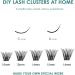 SISILILY Lash Extension Kit - 120 Cluster DIY False Eyelashes with Bond, Seal, Glue, and Tweezers - C D Curl 10/12/14/15/16mm - Buy Online on GoSupps.com