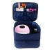 Teksome Nail polish travel bag | Travel storage bag for nail polish with compartments Storage for cosmetics makeup brushes lipstick toiletries