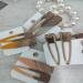Geometric Green Hair Clips for Women - Stylish Wooden Hair Accessories - Buy Online on GoSupps.com
