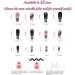 Maggidea False Nails - Long Acrylic Black Stick-on Nails with Butterfly Design for Women | Coffin Ballet French Style Fake Nails for Party - Black Pink Heart - Buy Online on GoSupps.com